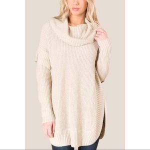 Francesca’s Cowl Neck Poncho